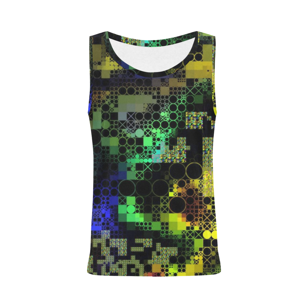 funny mix of shapes  by JamColors All Over Print Tank Top for Women (Model T43)