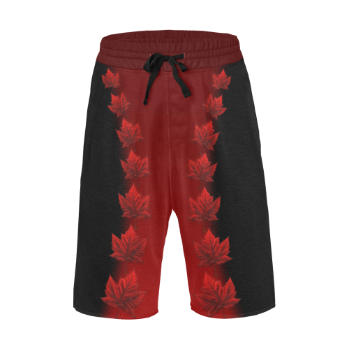 Canada Shorts Casual Maple Leaf Men's All Over Print Casual Shorts (Model L23)