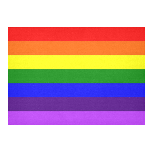 Rainbow Flag (Gay Pride - LGBTQIA+) Cotton Linen Tablecloth 60"x 84"