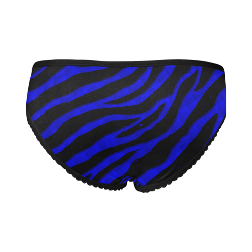 Ripped SpaceTime Stripes - Blue Women's All Over Print Girl Briefs (Model L14)