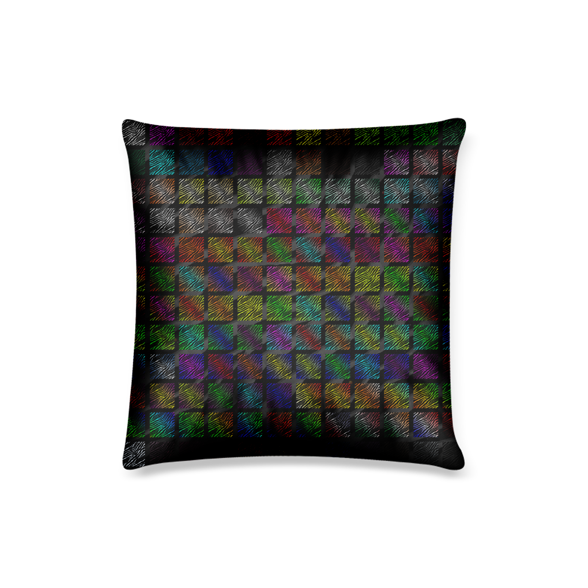Ripped SpaceTime Stripes Collection Custom Pillow Case 16"x16"  (One Side Printing) No Zipper