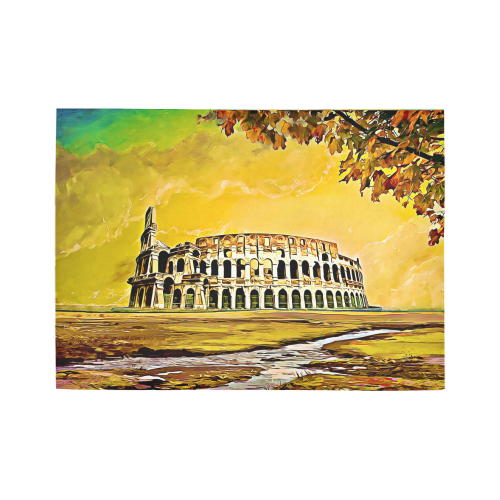 Colosseum Italy Area Rug7'x5'