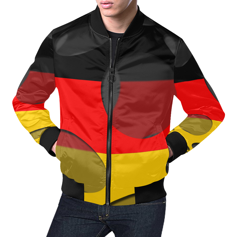 The Flag of Germany All Over Print Bomber Jacket for Men (Model H19)