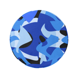 Camouflage Abstract Blue and Black 34 Inch Spare Tire Cover