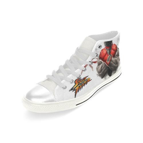 Street fighter High Top Men’s Classic High Top Canvas Shoes (Model 017)