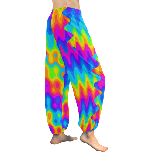 Amazing Acid Rainbow Women's All Over Print Harem Pants (Model L18)