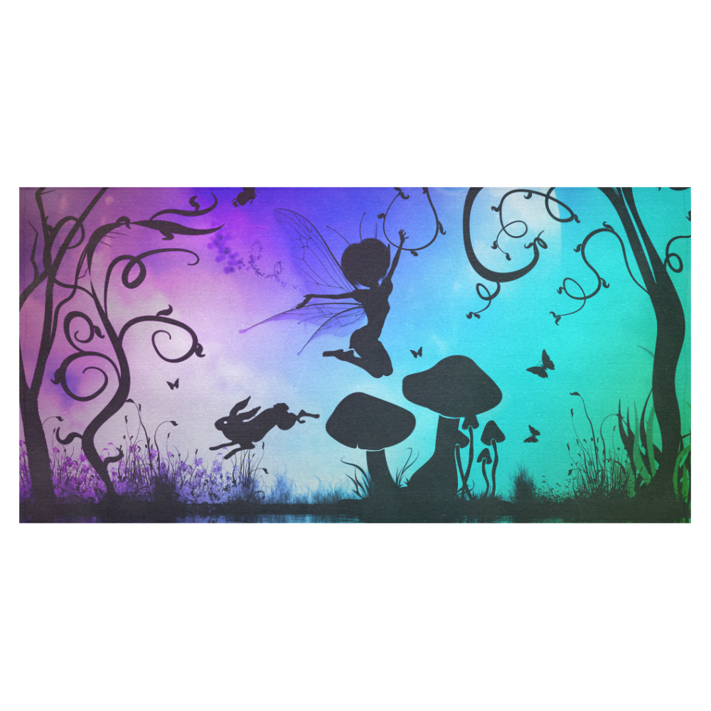 Happy fairy in the night Cotton Linen Tablecloth 60"x120"