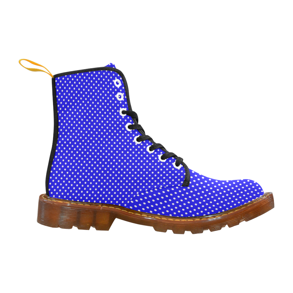 Blue polka dots Martin Boots For Women Model 1203H