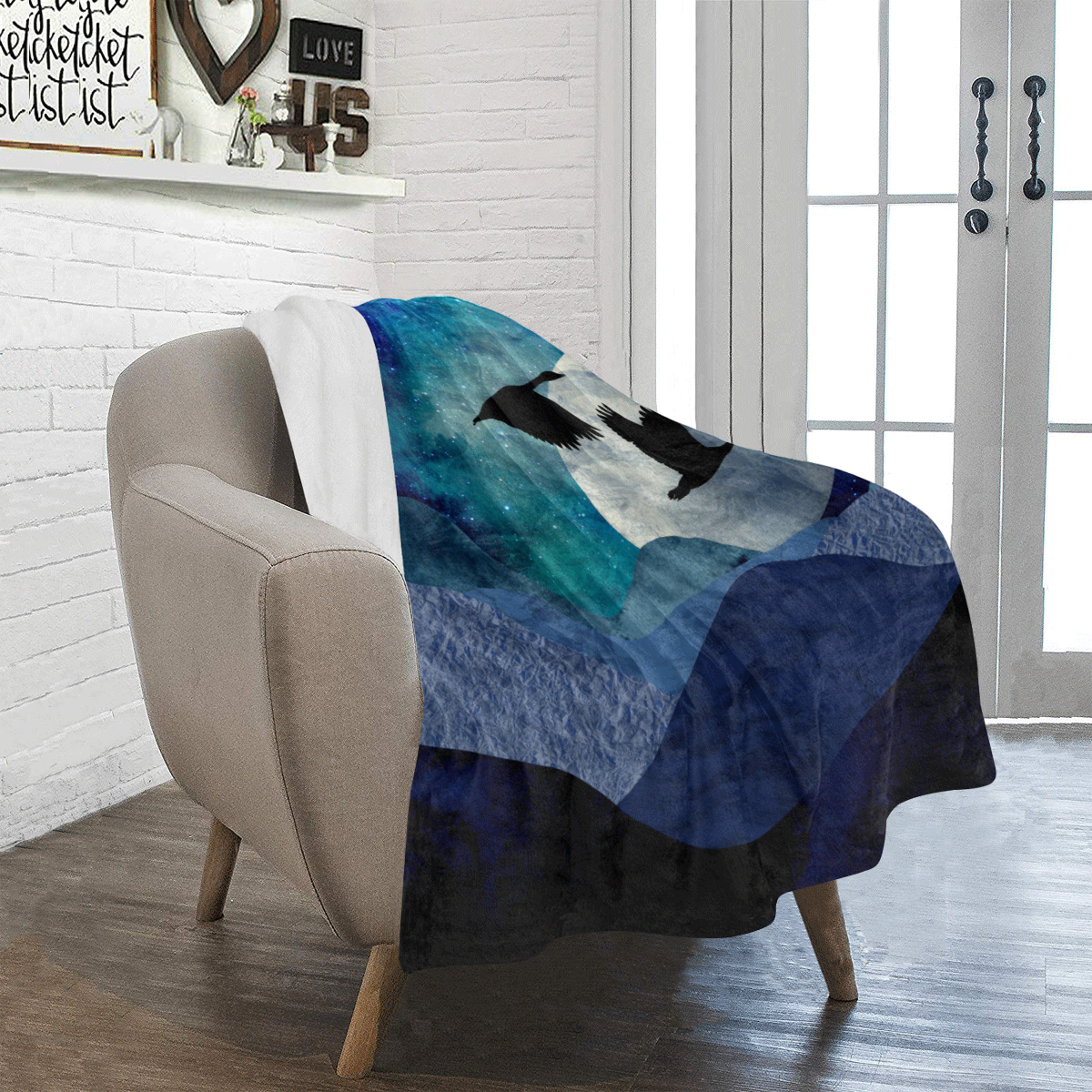 Night In The Mountains Ultra-Soft Micro Fleece Blanket 30''x40''