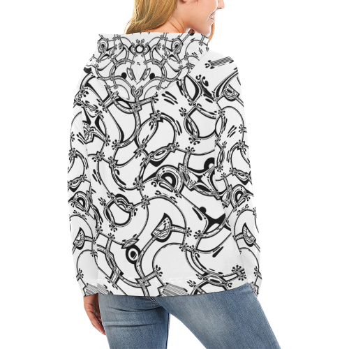 UNFINISHEDBUSINESS All Over Print Hoodie for Women (USA Size) (Model H13)