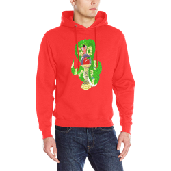 Good And Evil Red Men's Classic Hoodie (Model H17)