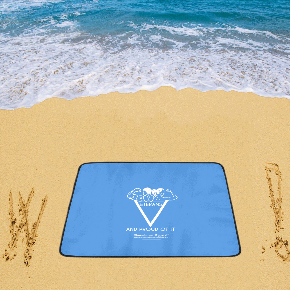 Proud Veterans Beach Mat 78"x 60"