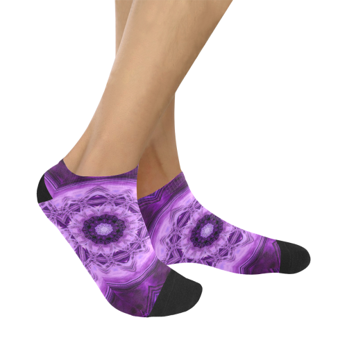 MANDALA PURPLE POWER Women's Ankle Socks
