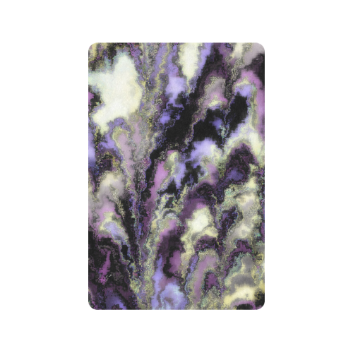 Purple marble Doormat 24"x16" (Black Base)