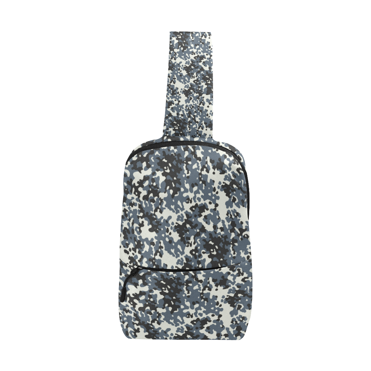 Urban City Black/Gray Digital Camouflage Chest Bag (Model 1678)