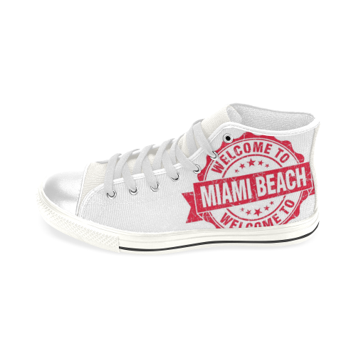 Miami Men’s Classic High Top Canvas Shoes (Model 017)
