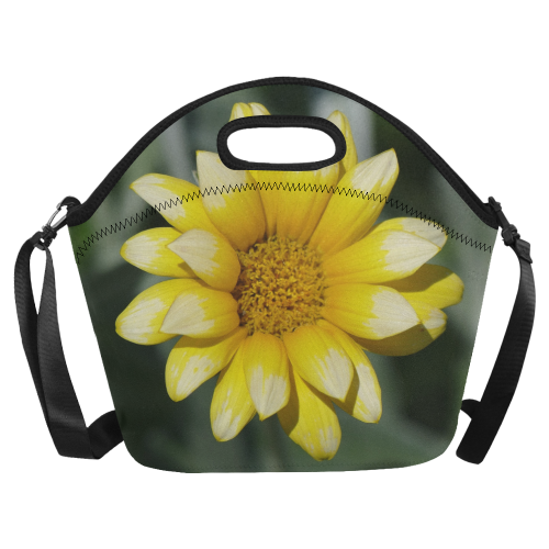 Yellow Flower, floral photo Neoprene Lunch Bag/Large (Model 1669)