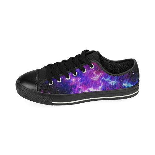 Galaxy Shoe, Space Rave Shoe, Astrology Sneaker, Universe Low Tops, Colorful Canvas Shoes, Nebula Men's Classic Canvas Shoes (Model 018)