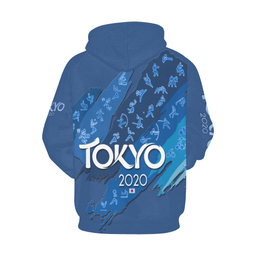 Tokyo hoodie All Over Print Hoodie for Men/Large Size (USA Size) (Model H13)