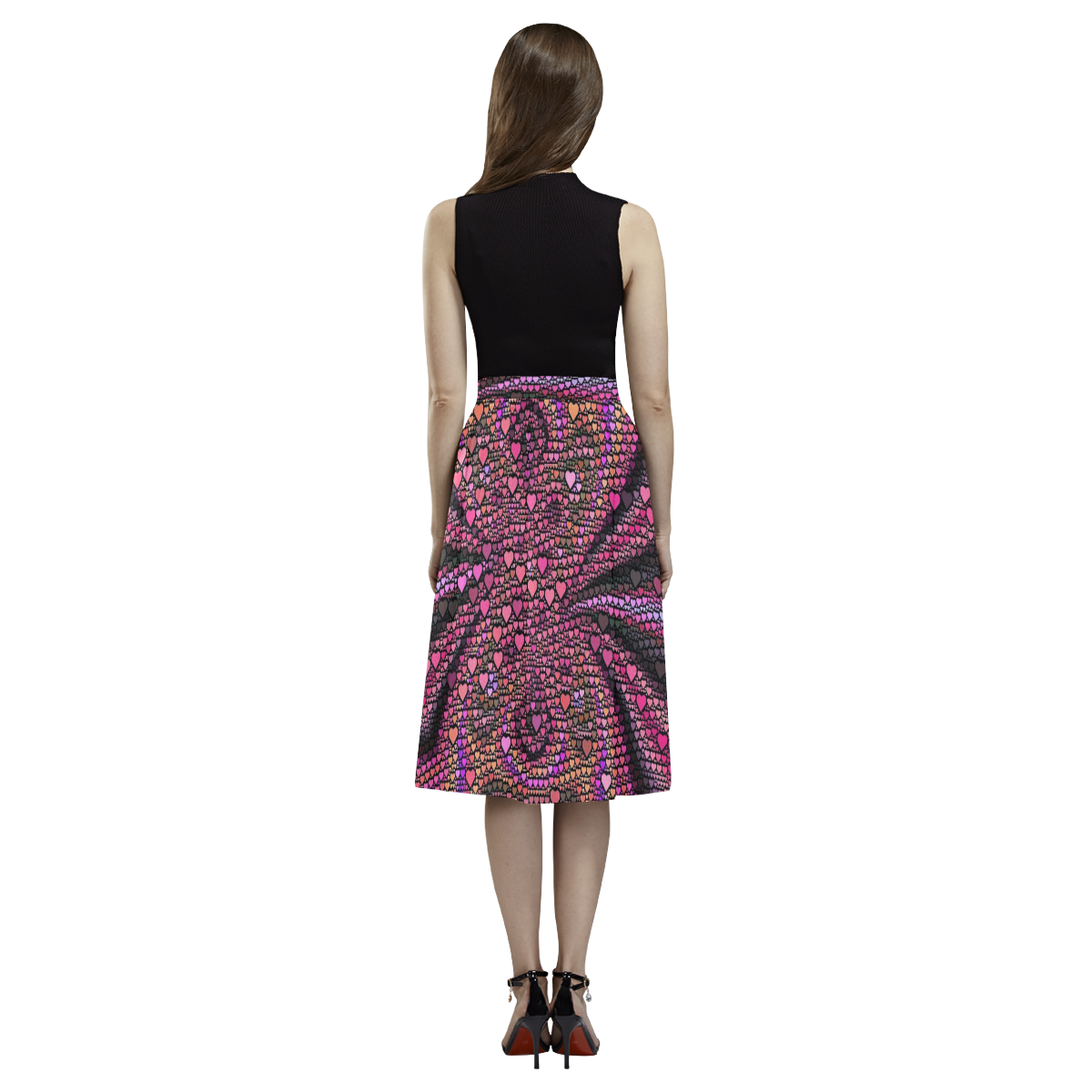 hearts everywhere B  by JamColors Aoede Crepe Skirt (Model D16)