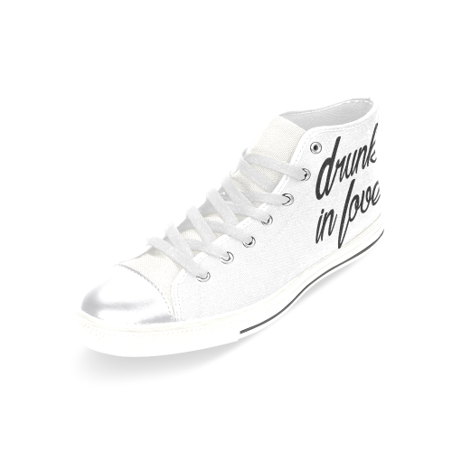 Drunk In Love Women's Classic High Top Canvas Shoes (Model 017)