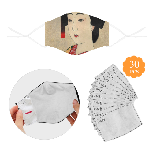 GEISHA 3D Mouth Mask with Drawstring (30 Filters Included) (Model M04) (Non-medical Products)