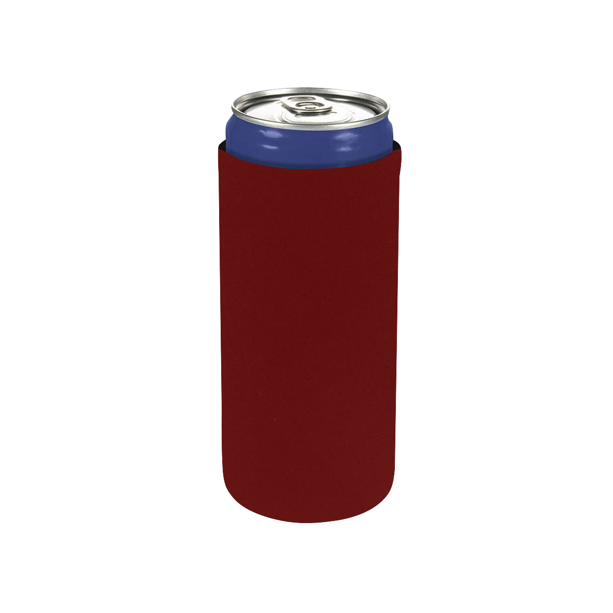 color blood red Neoprene Can Cooler 5" x 2.3" dia.