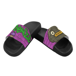 Paint sandals Men's Slide Sandals/Large Size (Model 057)