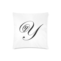 Alphabet Y by Jera Nour Custom Zippered Pillow Case 16"x16"(Twin Sides)