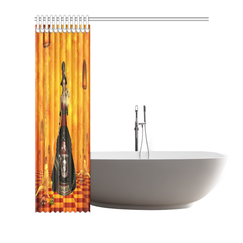 Fantasy women with carousel Shower Curtain 72"x72"