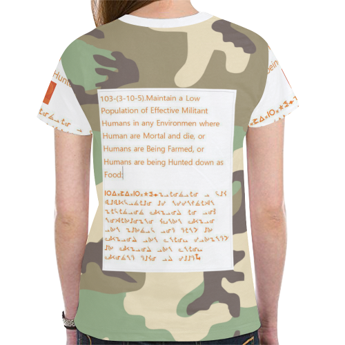 Woodland Camo New All Over Print T-shirt for Women (Model T45)