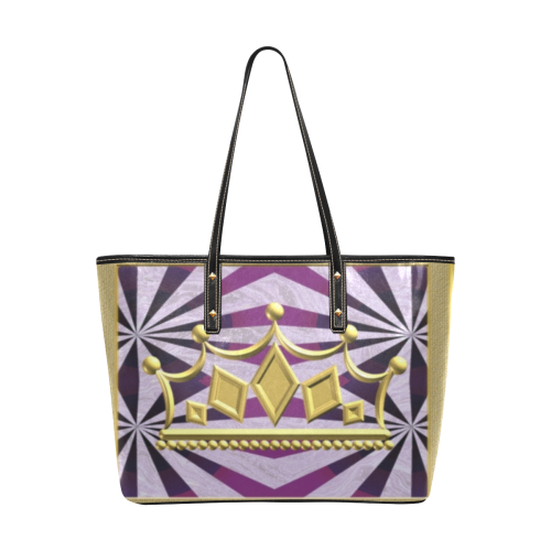 Crown Royal Chic Tote Bag Chic Leather Tote Bag (Model 1709)