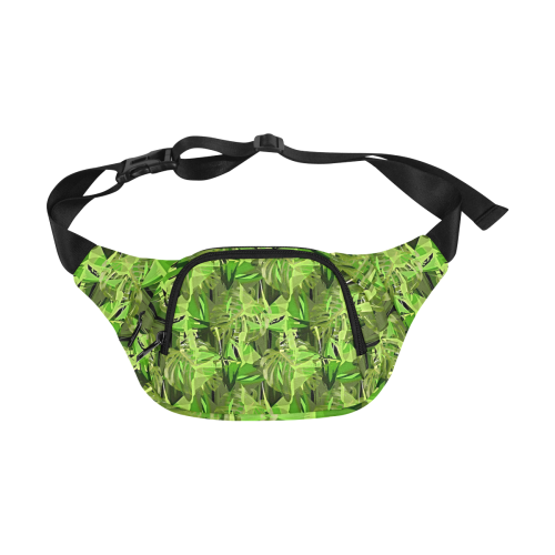Tropical Jungle Leaves Camouflage Fanny Pack/Small (Model 1677)
