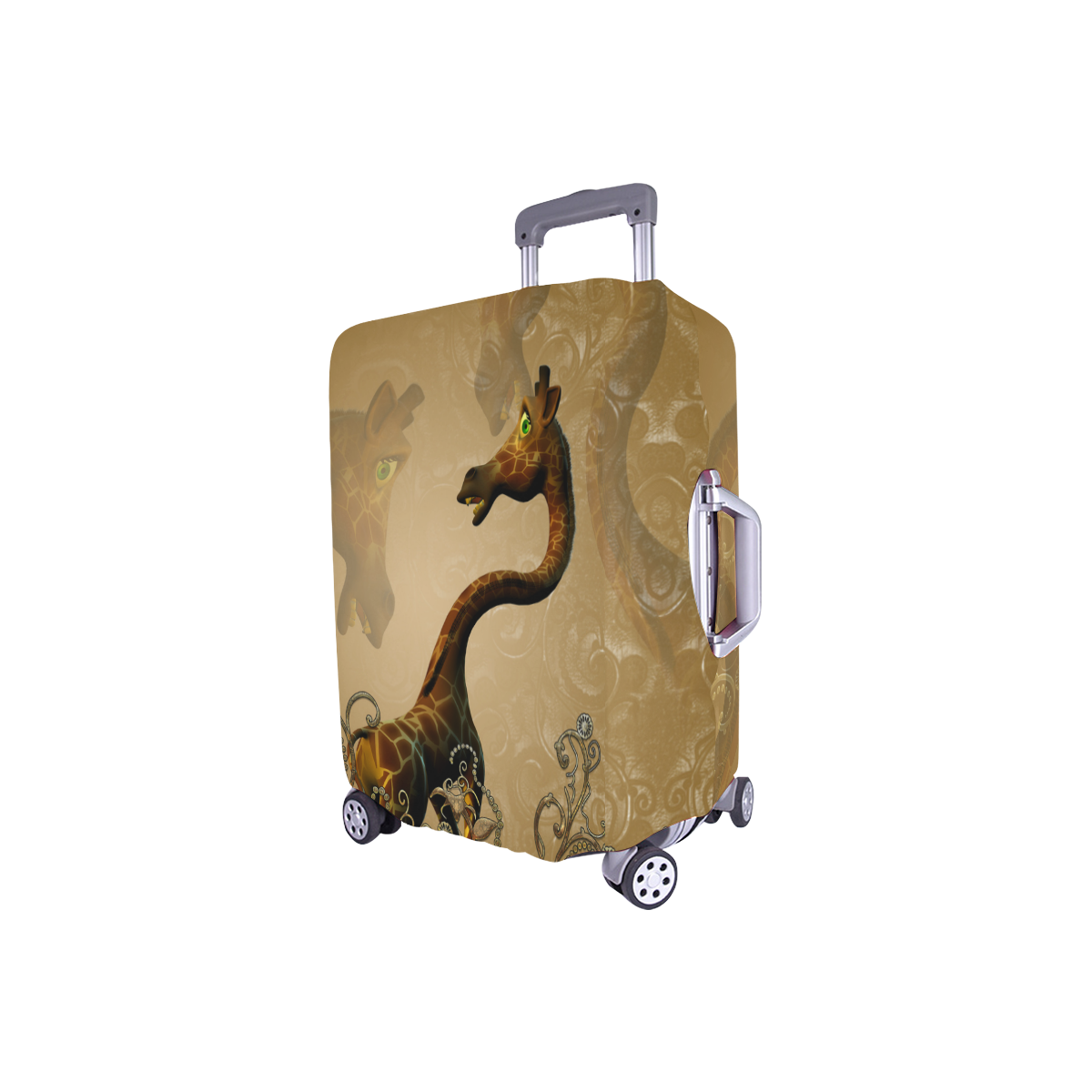 Little frightened giraffe Luggage Cover/Small 18"-21"