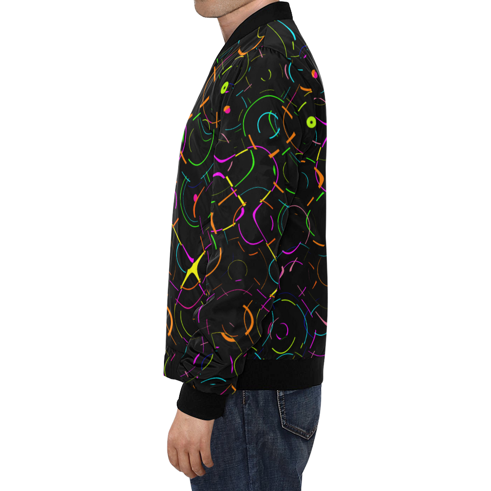 unfamiliarfaces All Over Print Bomber Jacket for Men/Large Size (Model H19)