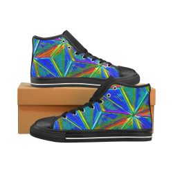 Vivid Life 1E  by JamColors High Top Canvas Women's Shoes/Large Size (Model 017)