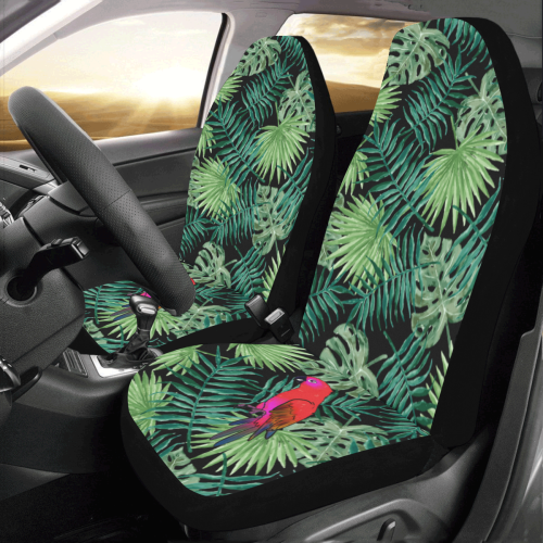 Parrot And Leaves Car Seat Covers (Set of 2)