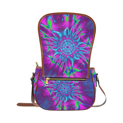Utopian - Psychedelic Saddle Bag/Small (Model 1649) Full Customization