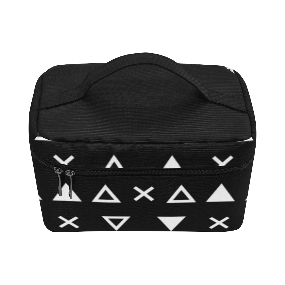 Geo Line Triangle Cosmetic Bag/Large (Model 1658)