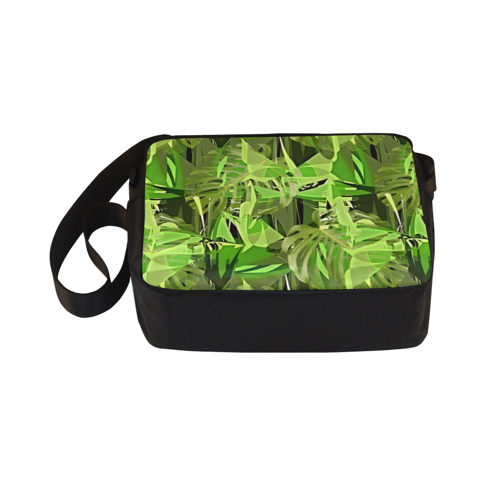 Tropical Jungle Leaves Camouflage Classic Cross-body Nylon Bags (Model 1632)