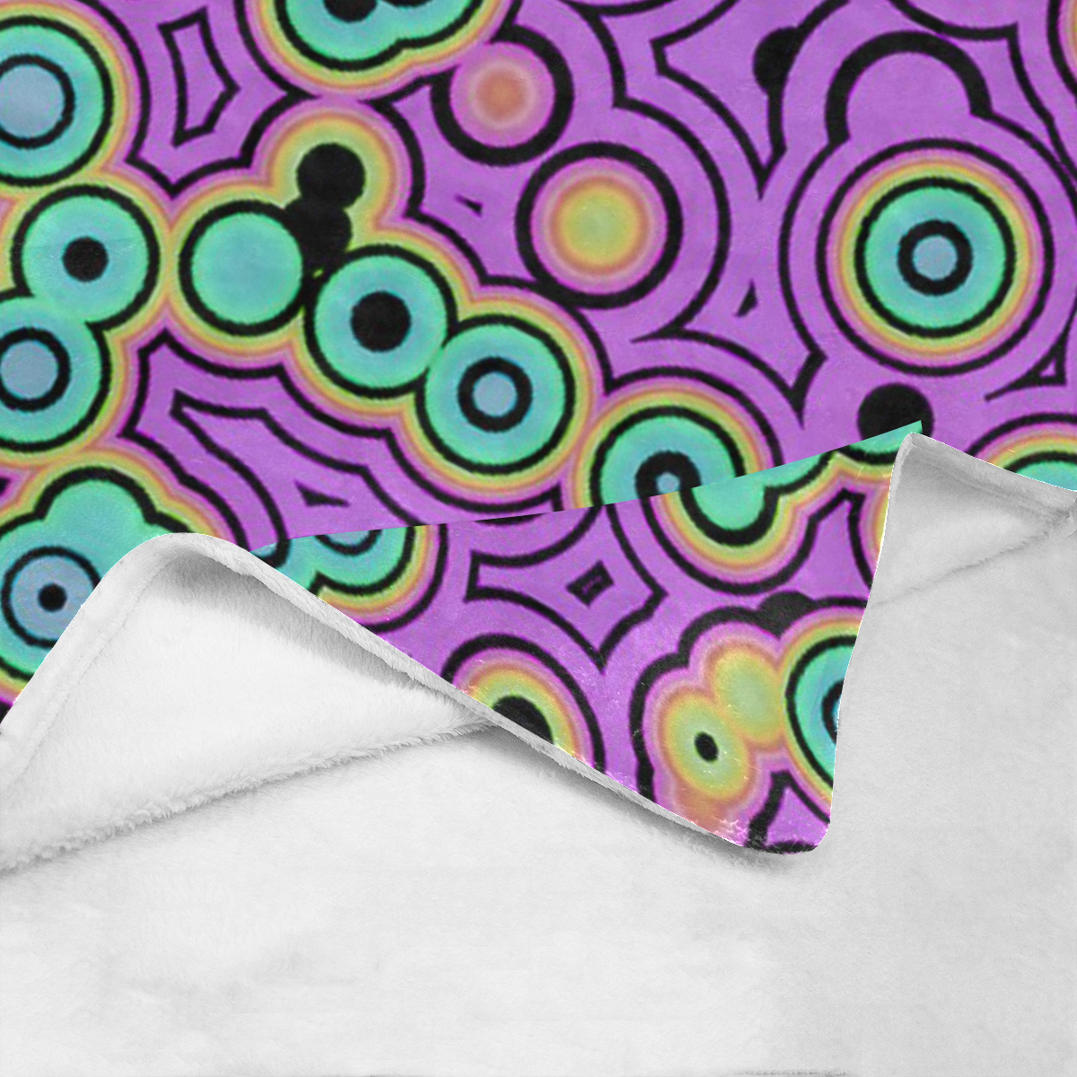 Bubble Fun 17E by FeelGood Ultra-Soft Micro Fleece Blanket 70''x80''