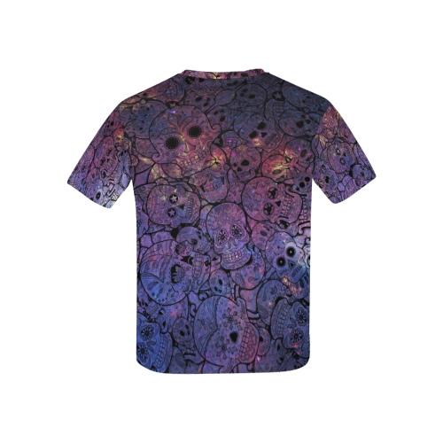 Cosmic Sugar Skulls Kids' All Over Print T-shirt (USA Size) (Model T40)
