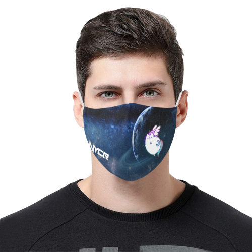 Ravicorn in Space Mask 3D Mouth Mask with Drawstring (2 Filters Included) (Model M04) (Non-medical Products)