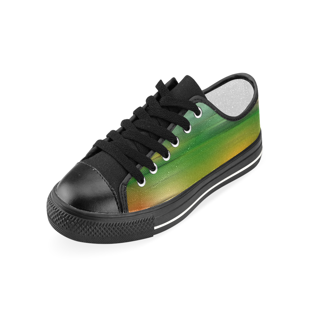 noisy gradient 3 by JamColors Women's Classic Canvas Shoes (Model 018)