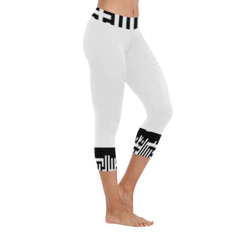 M1caprilegw002 Women's Low Rise Capri Leggings (Invisible Stitch) (Model L08)