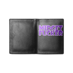MIDGET FUCKER Men's Leather Wallet (Model 1612)