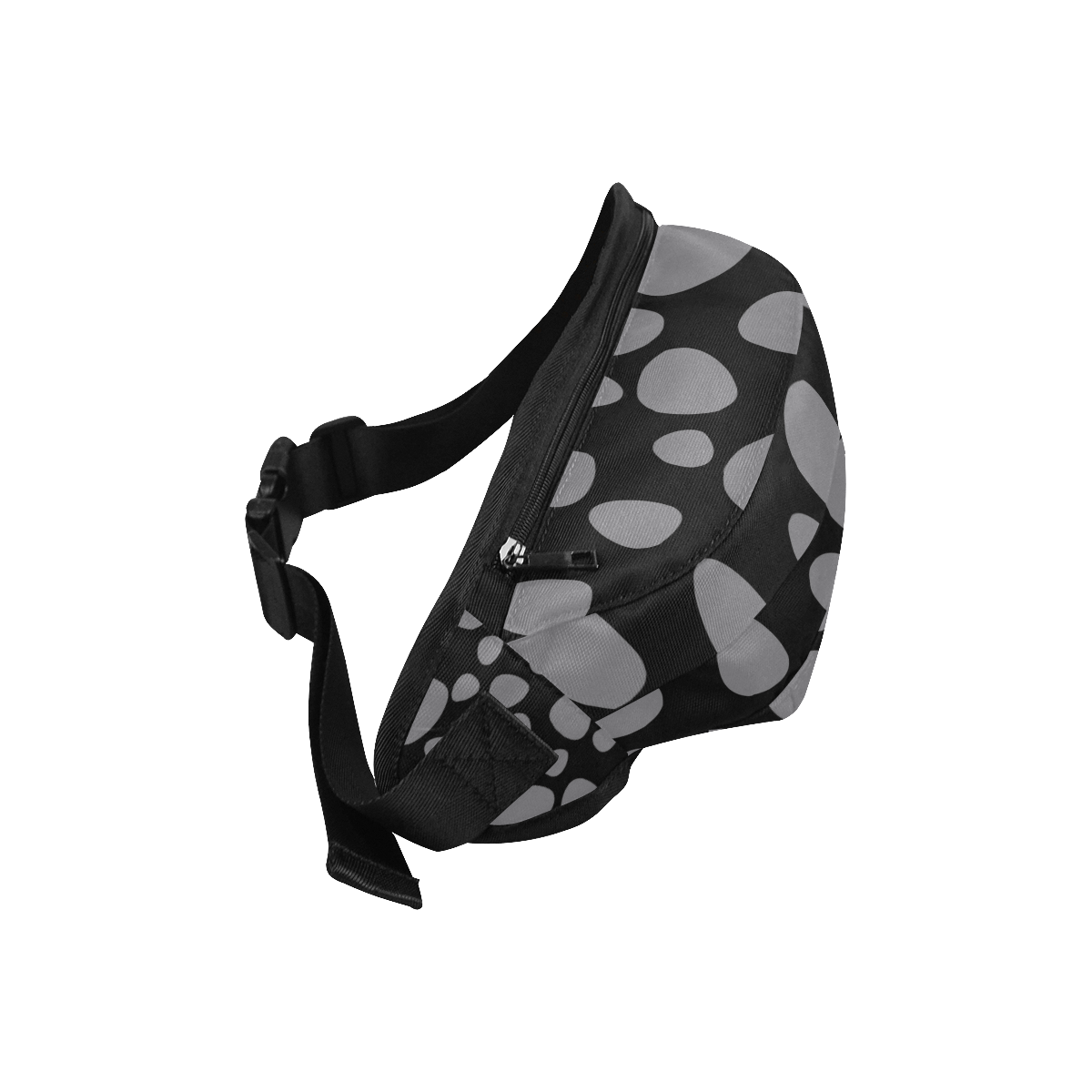 black leopard skin Fanny Pack/Large (Model 1676)