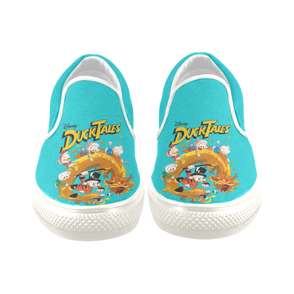 DuckTales Men's Unusual Slip-on Canvas Shoes (Model 019)