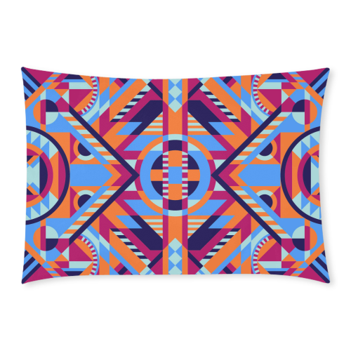 Modern Geometric Pattern Custom Rectangle Pillow Case 20x30 (One Side)