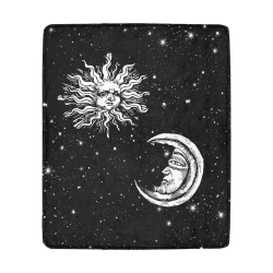 Mystic Stars, Moon and Sun Ultra-Soft Micro Fleece Blanket 50"x60"